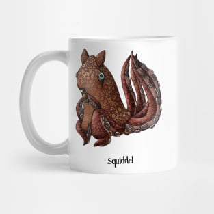 Squiddel Cartoon Illustration Mug